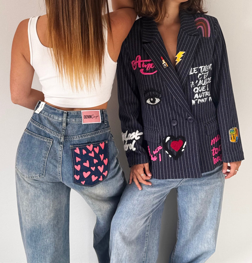 Jeans „heart“ mit Details