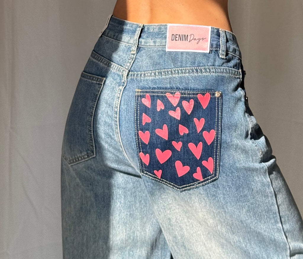 Jeans „heart“ mit Details