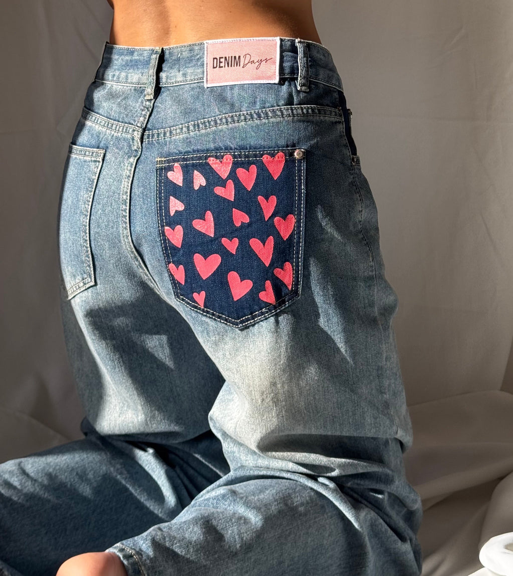 Jeans „heart“ mit Details