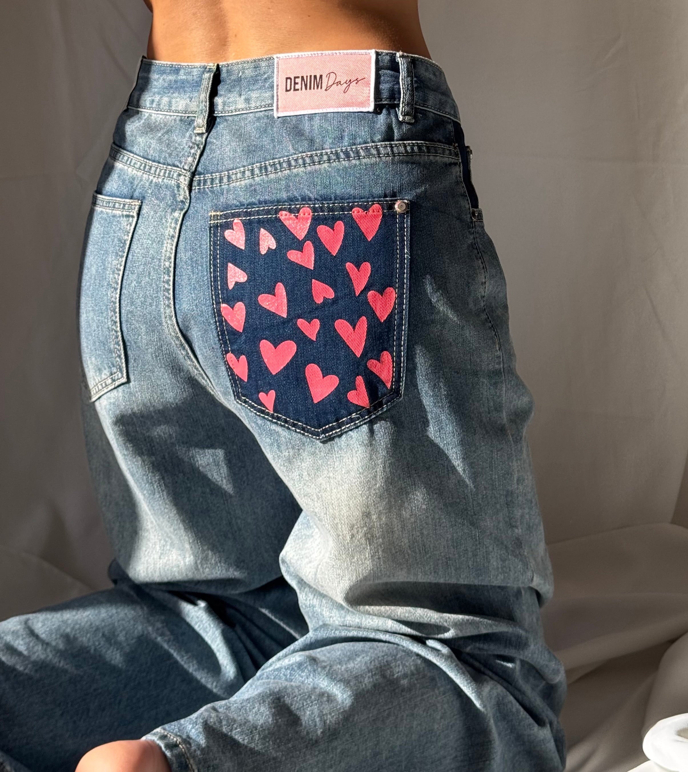 Jeans „heart“ mit Details