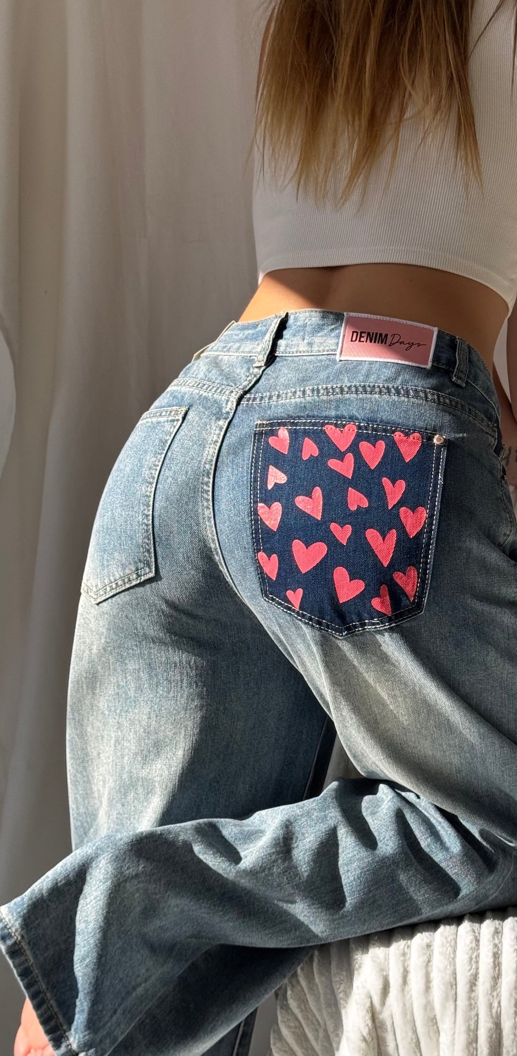 Jeans „heart“ mit Details