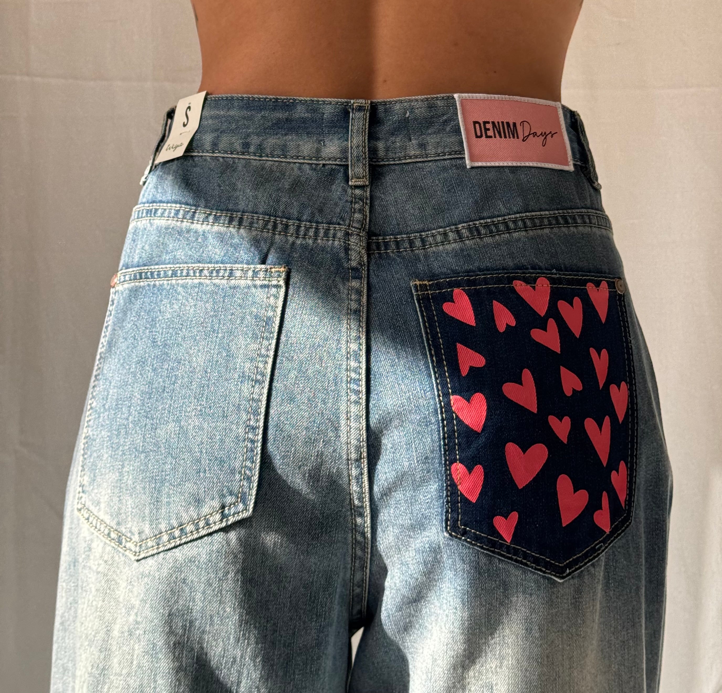 Jeans „heart“ mit Details